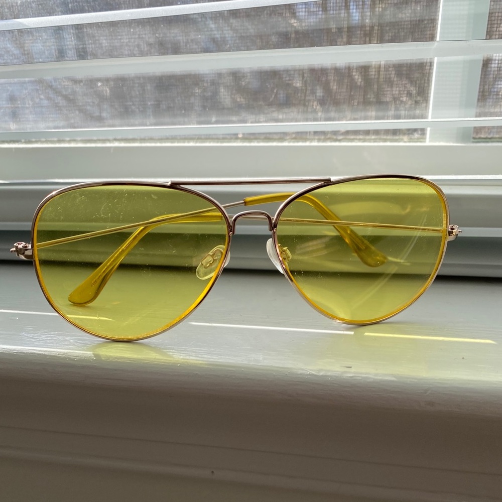 pacsun yellow aviators
